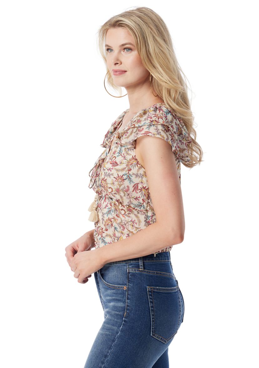 Dixie Sleeveless Ruffle Top 