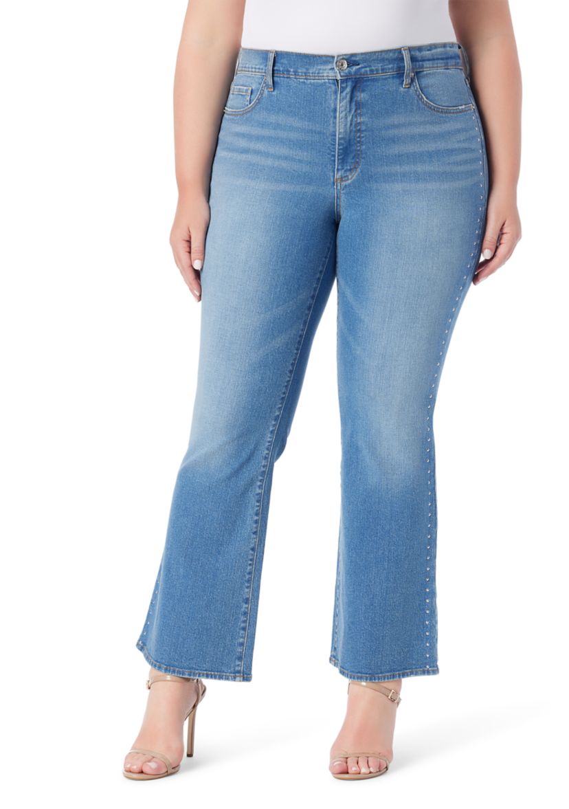 Plus Size Mid Rise Bootcut Jeans 