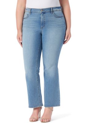 Jessica Simpson Women's Plus Size Mid Rise Bootcut Jeans, 14