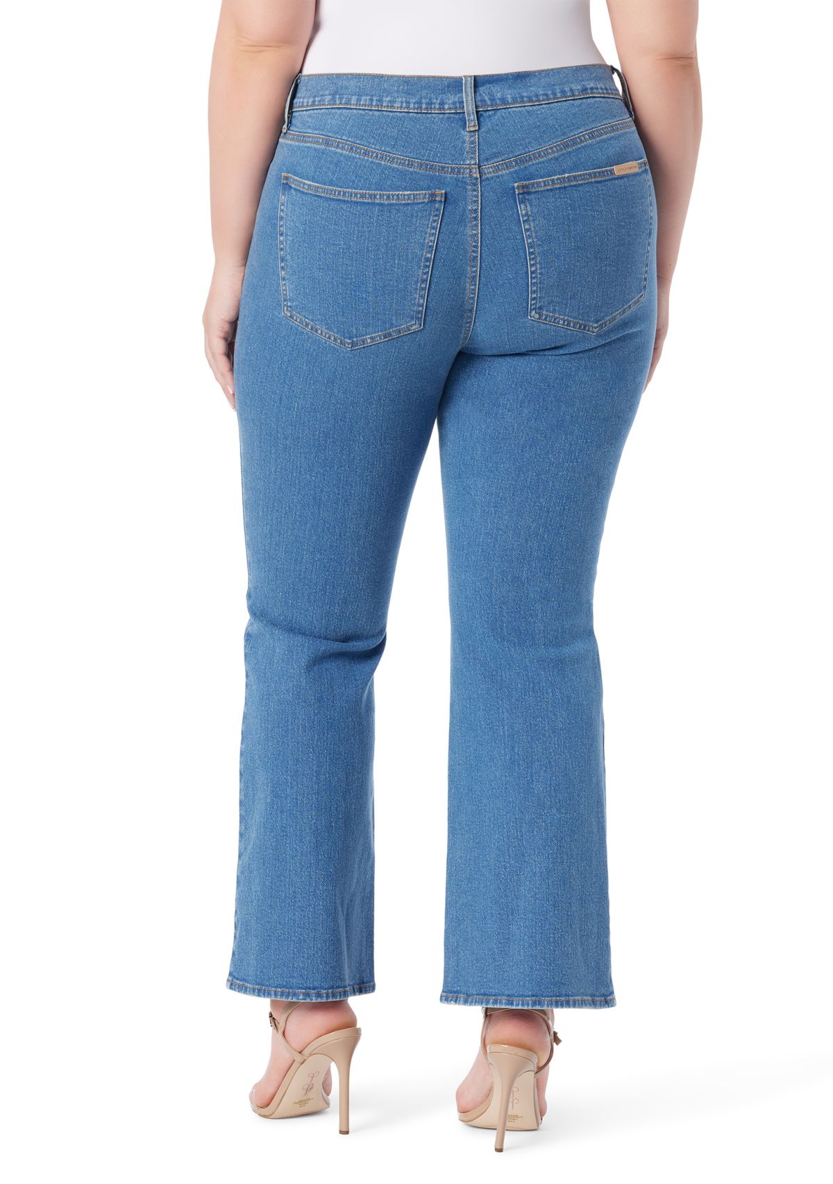 Plus Size Mid Rise Bootcut Jeans 