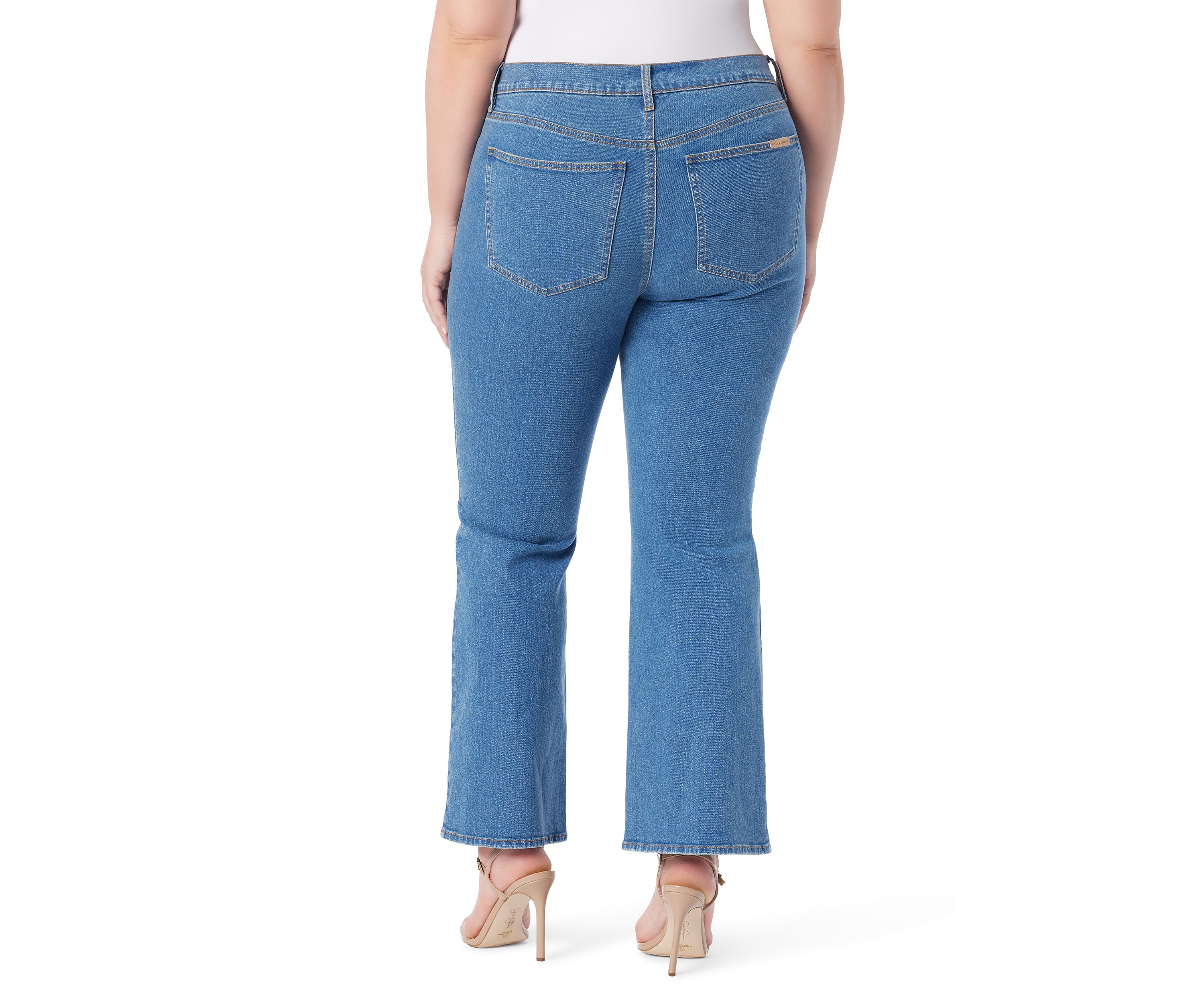 Plus Size Mid Rise Bootcut Jeans 