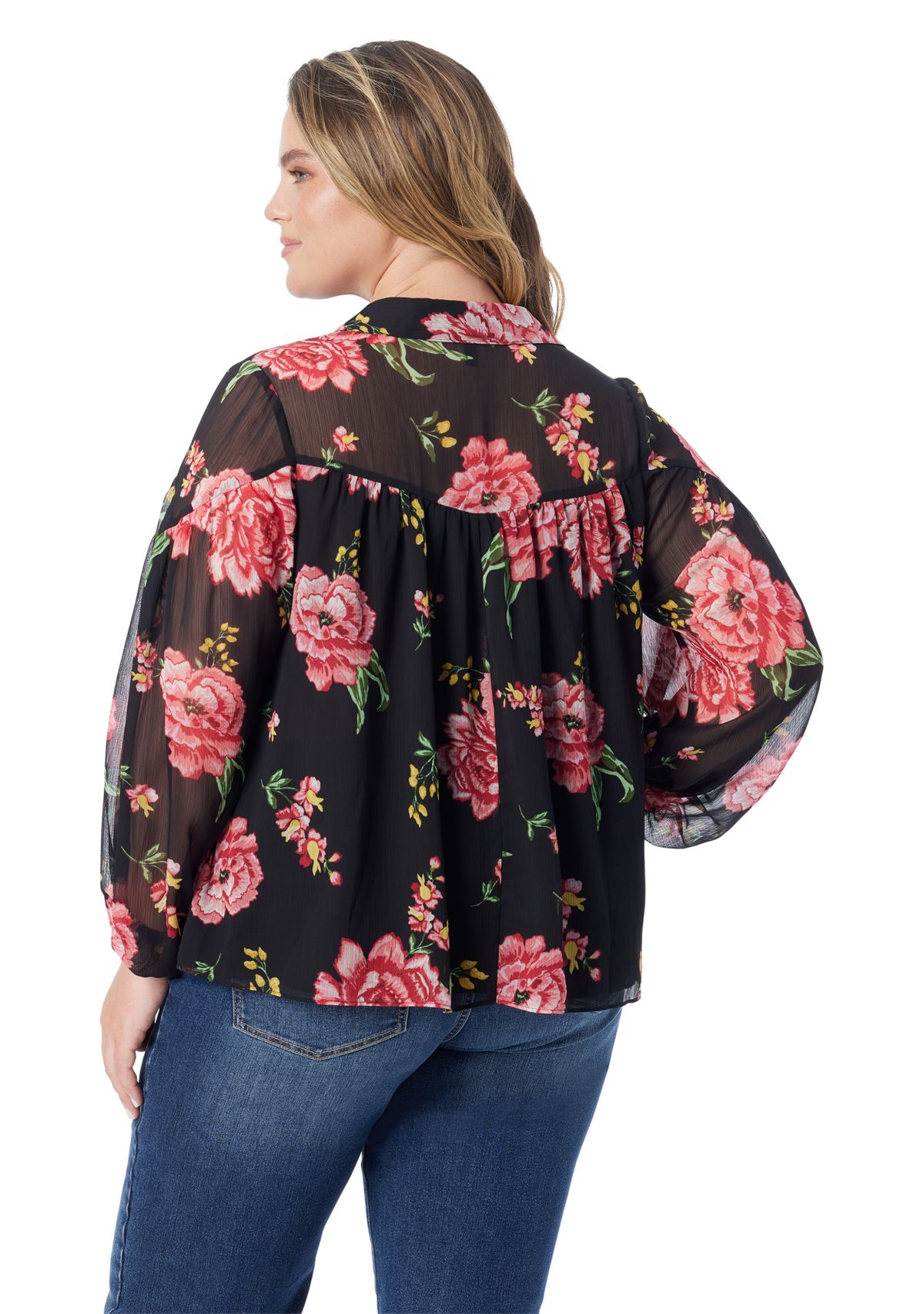 Plus Size Doris Chiffon Blouse 