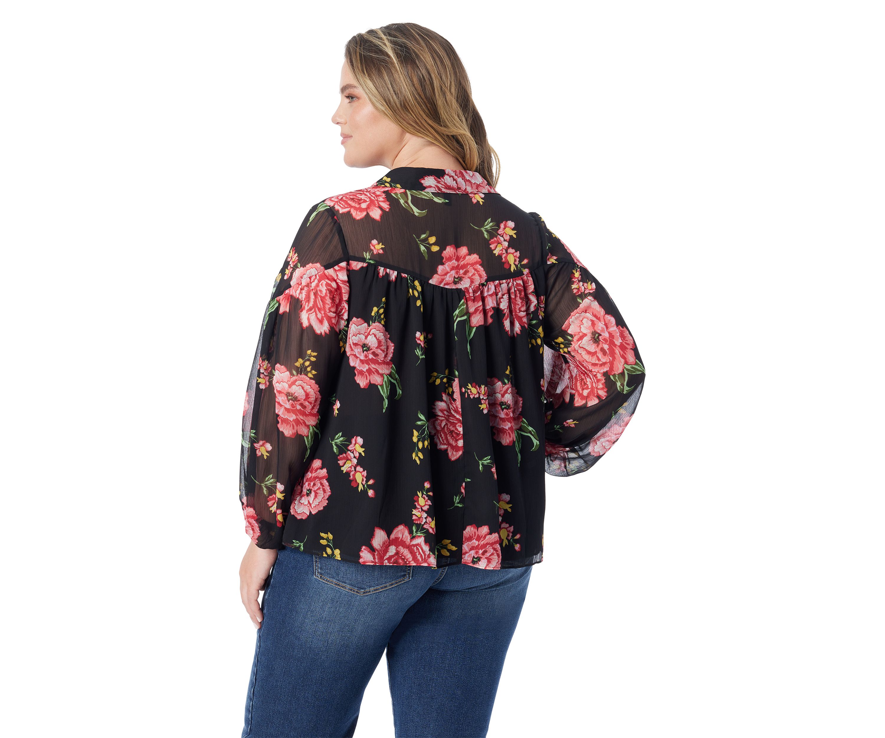 Plus Size Doris Chiffon Blouse 
