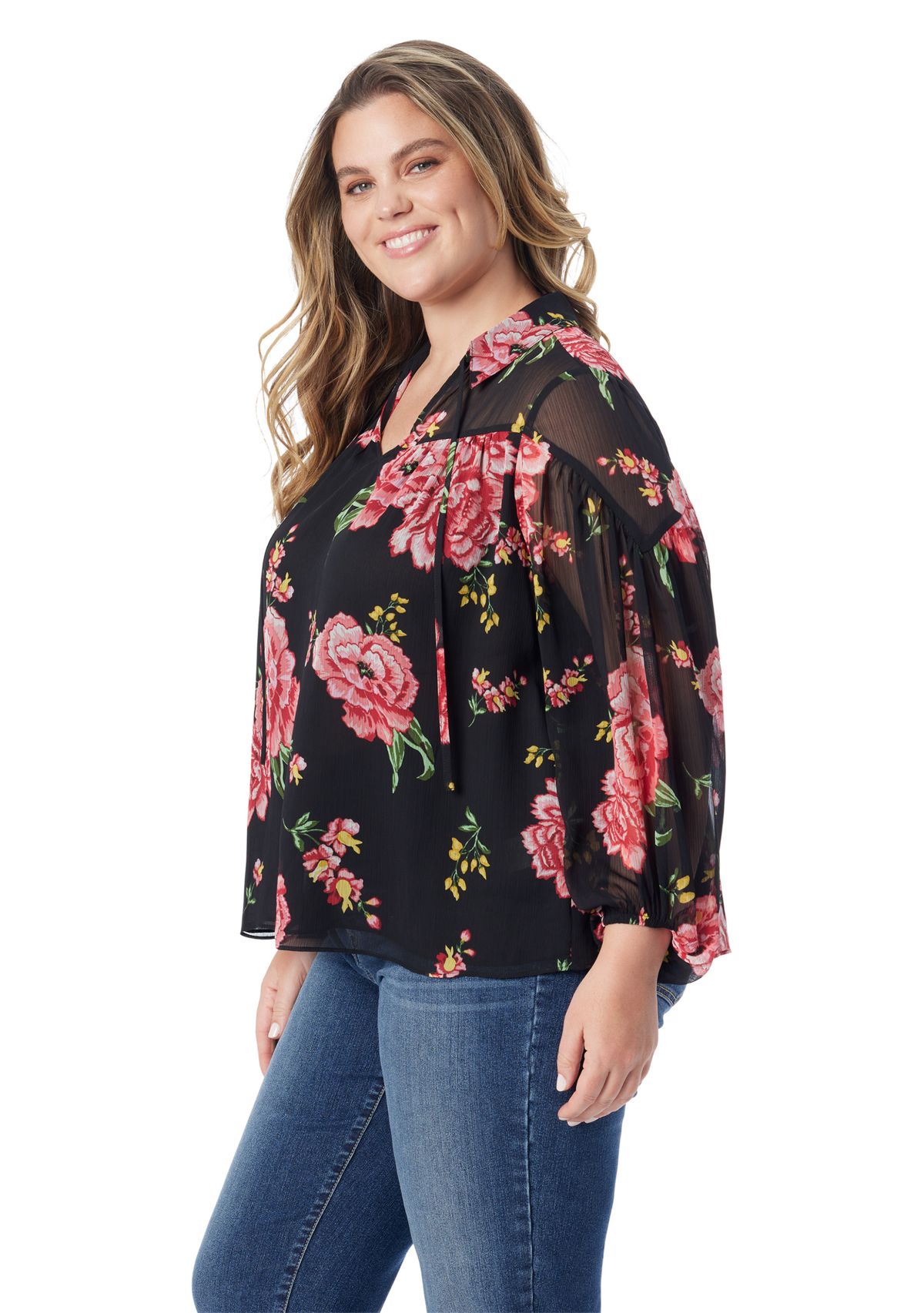 Plus Size Doris Chiffon Blouse 