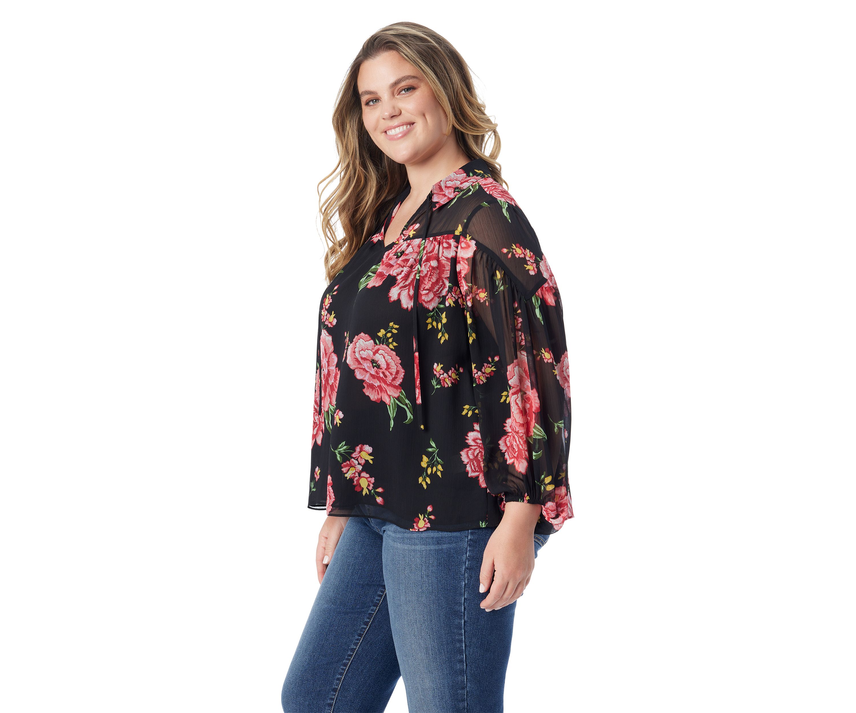 Plus Size Doris Chiffon Blouse 