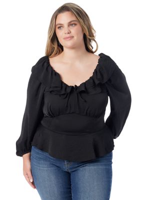 Jessica Simpson Women's Plus Size Aki Woven Top