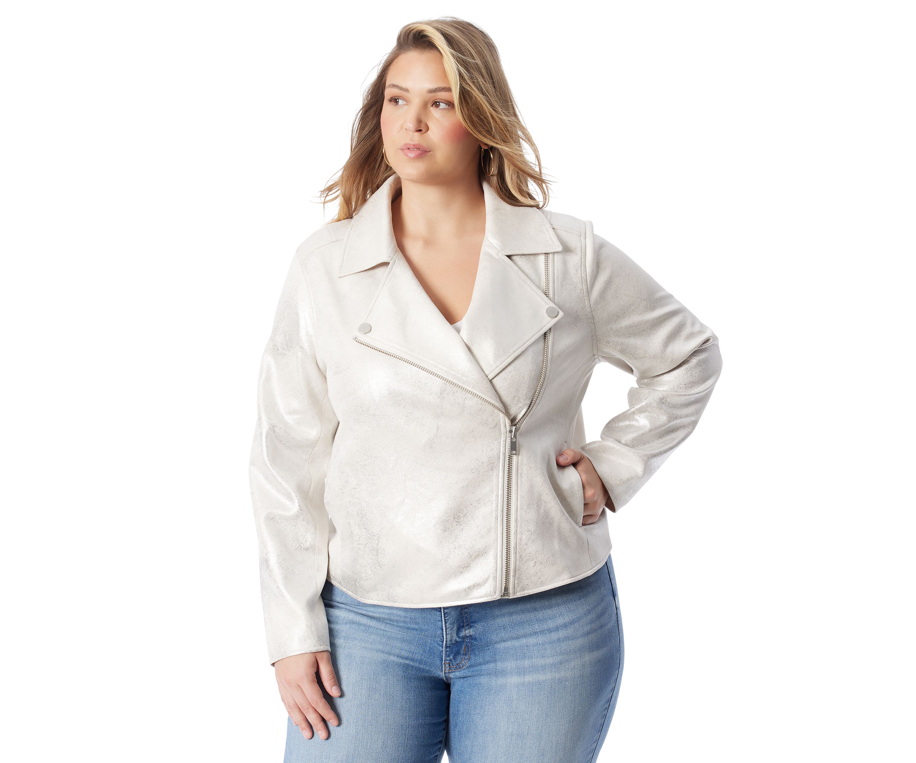 Plus Size Biker Jacket