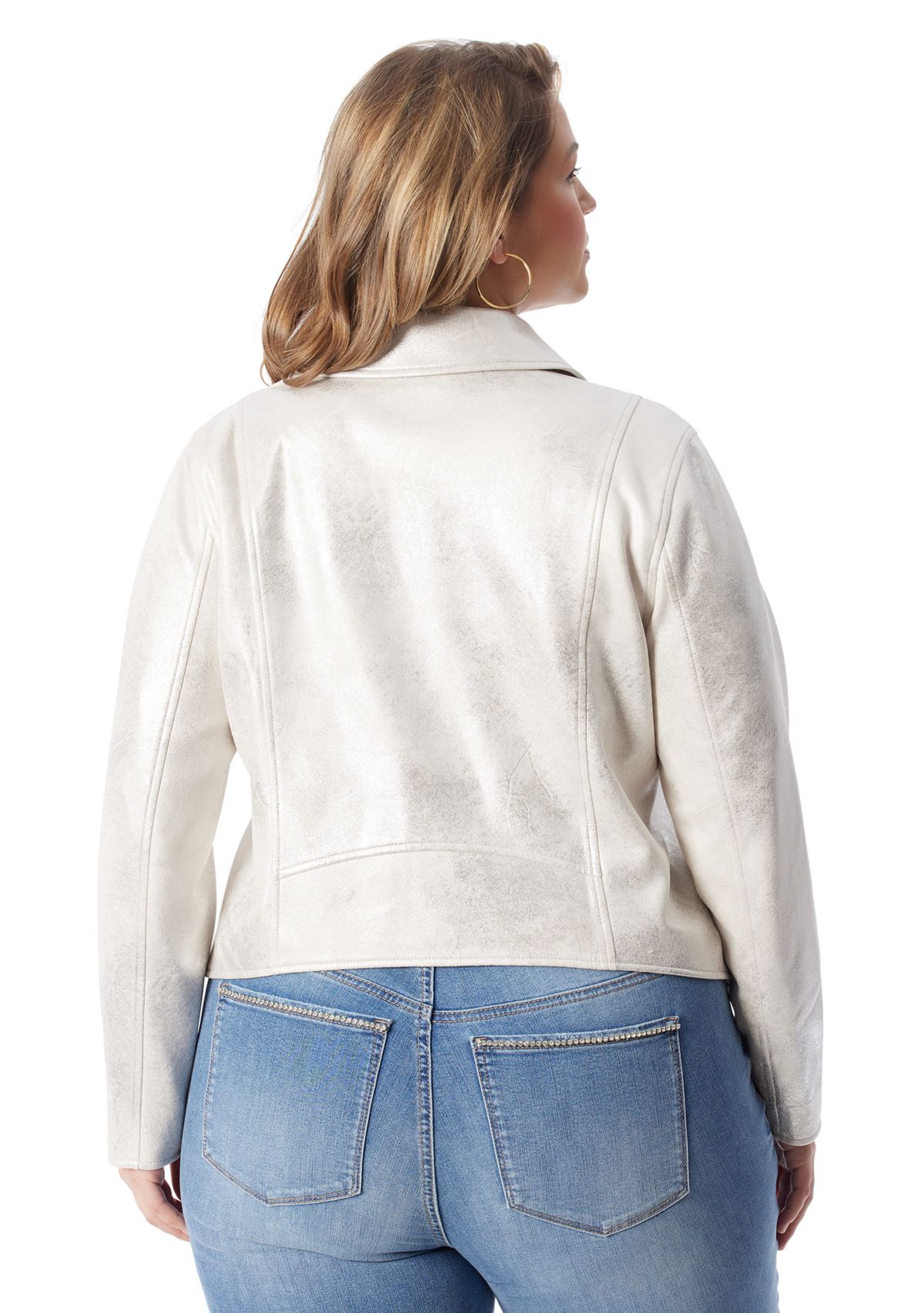 Plus Size Biker Jacket