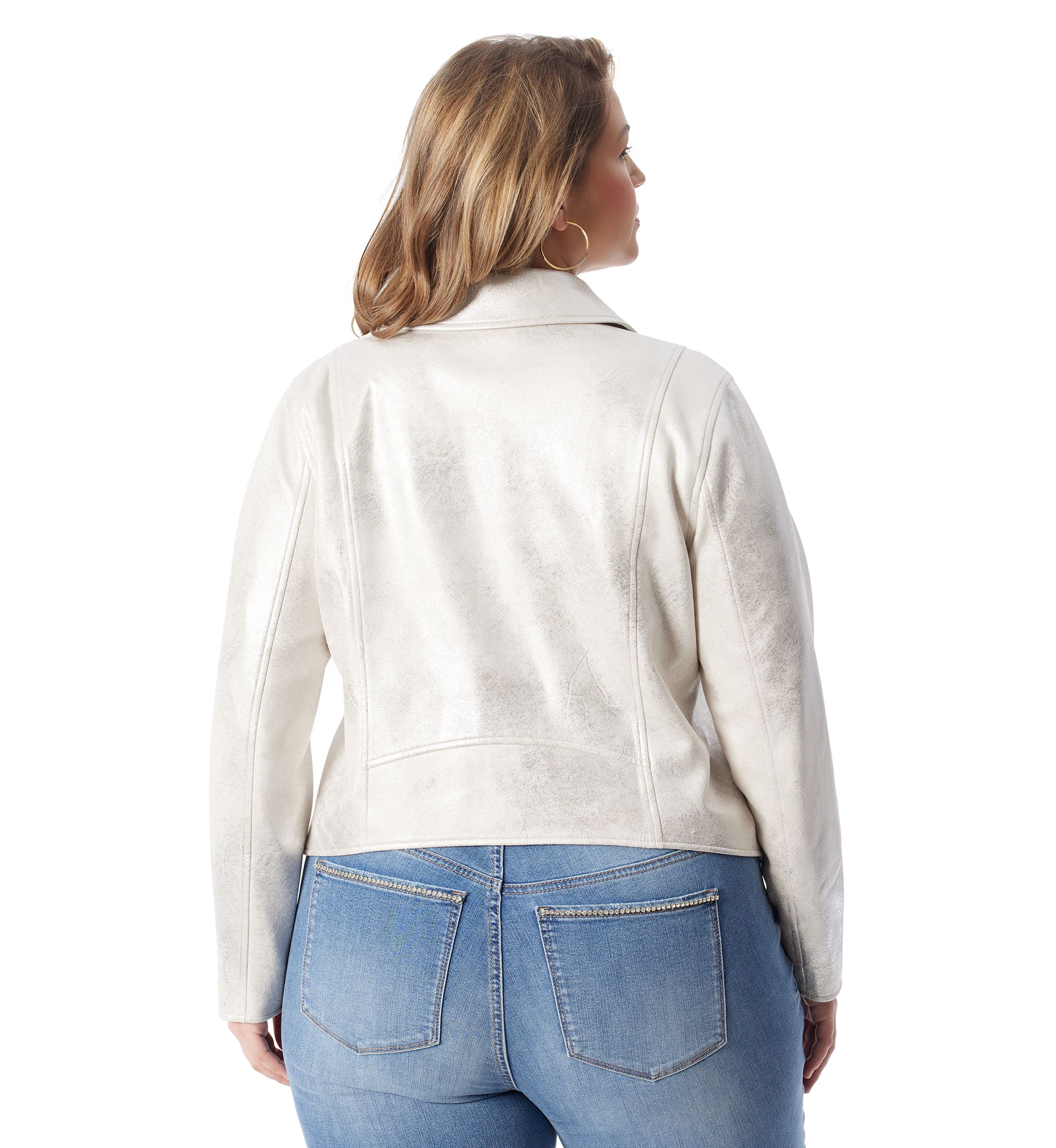 Plus Size Biker Jacket