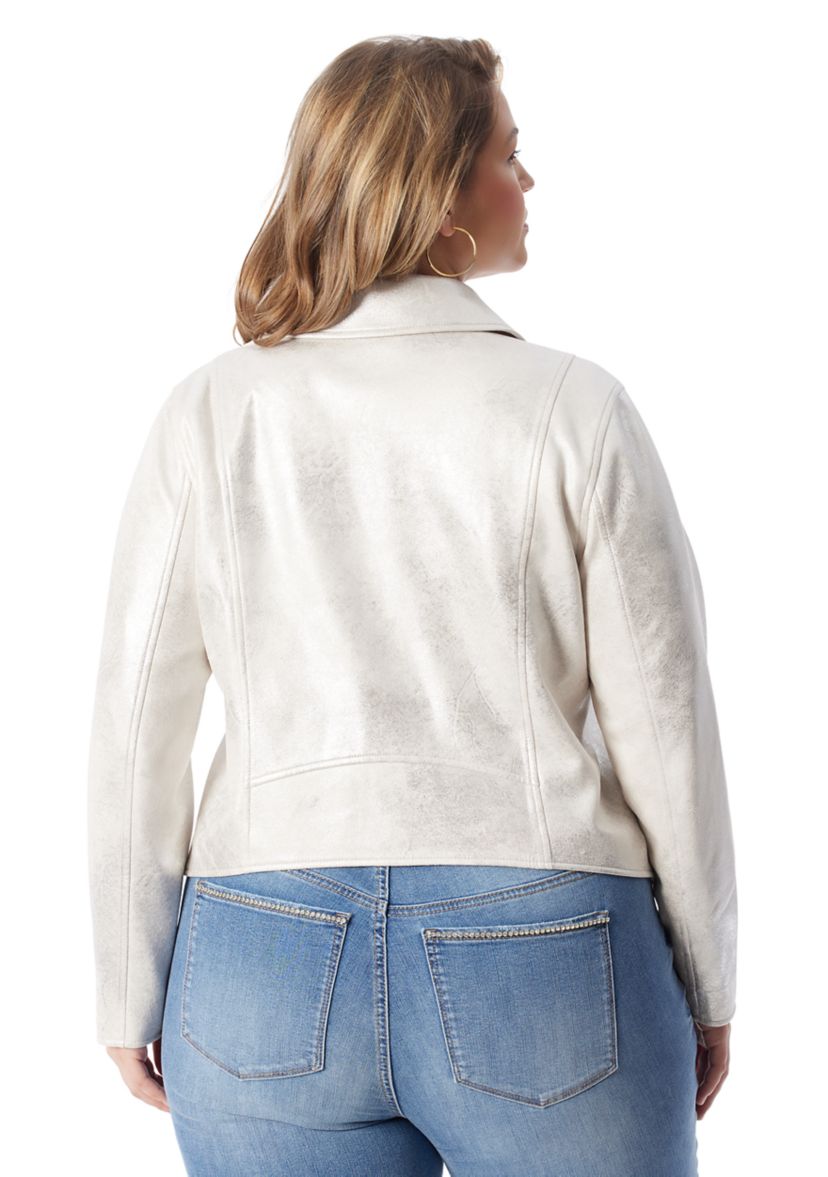 Plus Size Biker Jacket