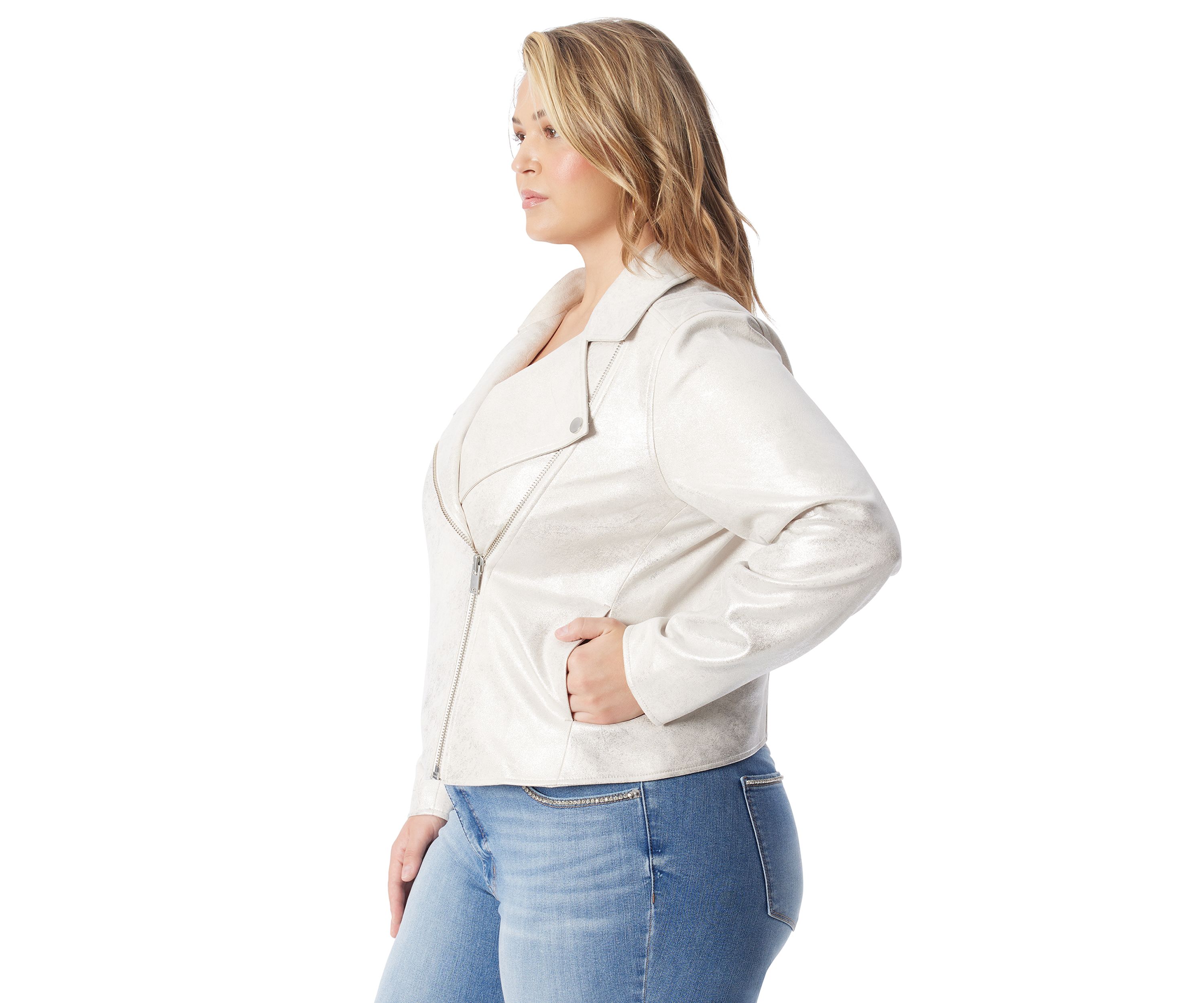 Plus Size Biker Jacket