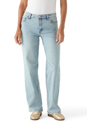 Jessica Simpson Women's Ventura Mid Rise Straight Leg Jeans