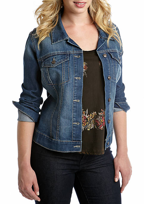 Jessica Simpson Plus Size Denim Pixie Jacket