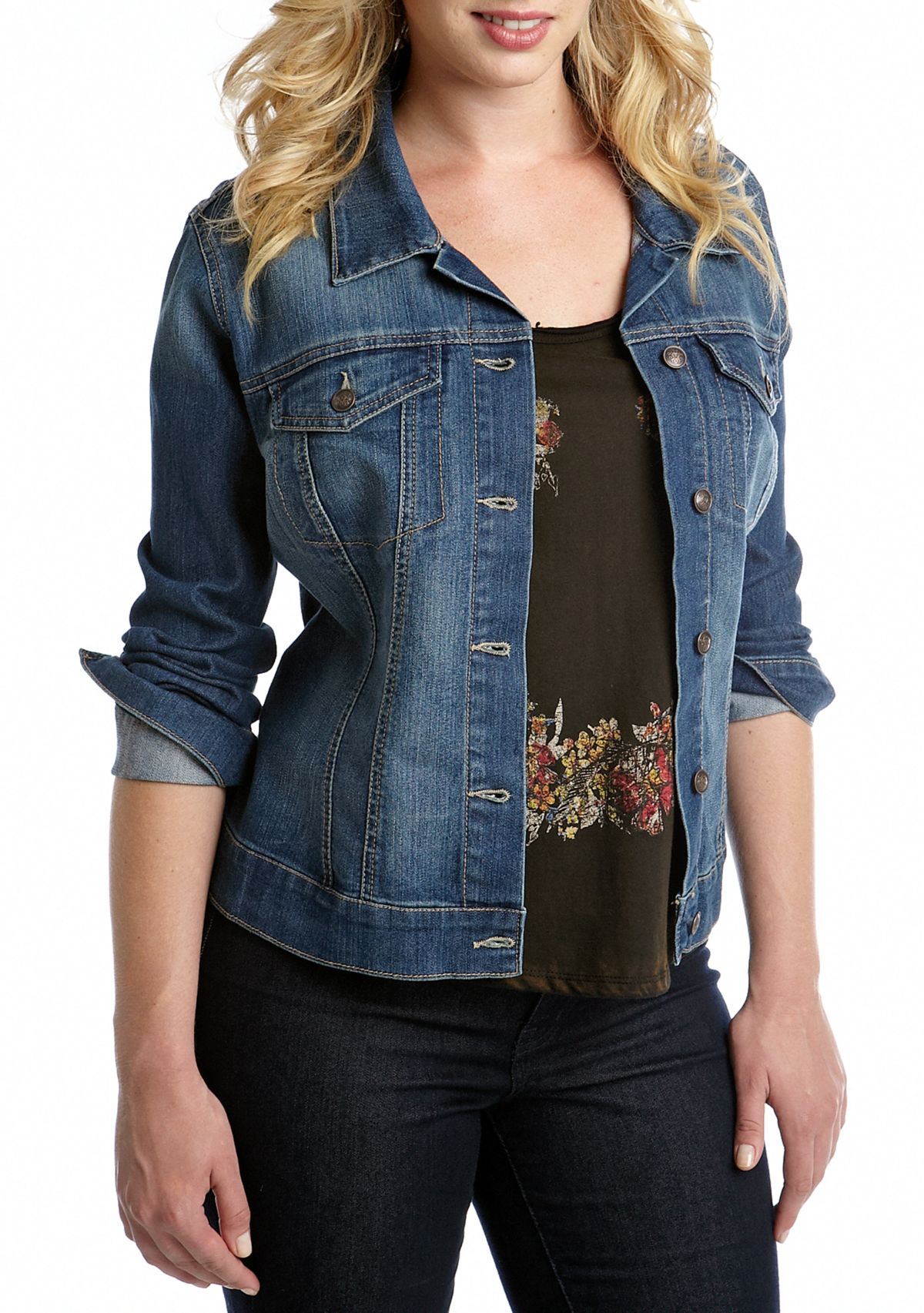 Plus Size Denim Pixie Jacket