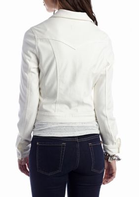 Jessica simpson outlet white denim jacket