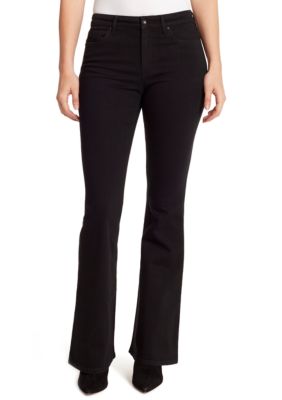 flared pants with side slits