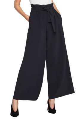 pleated wide leg pants