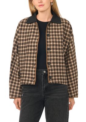 Ted Baker Women's Button Front Plaid Jacket