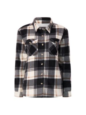 Heat Holders Women's Jacqueline Long Sleeve Plaid Shirt Jacket