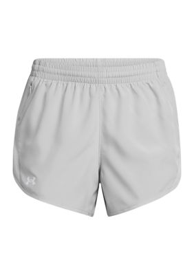 Under Armour Women's Fly-By 3'' Shorts, Gray, Large