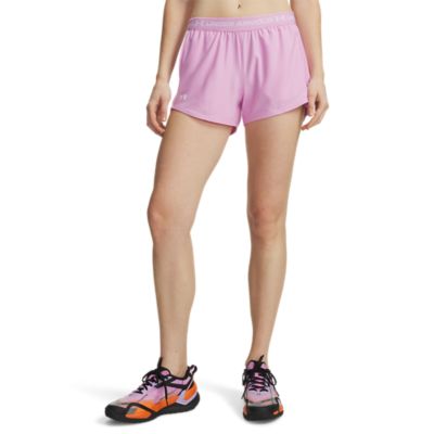 Under Armour Women's Tech Play Up Shorts, Pink, XL