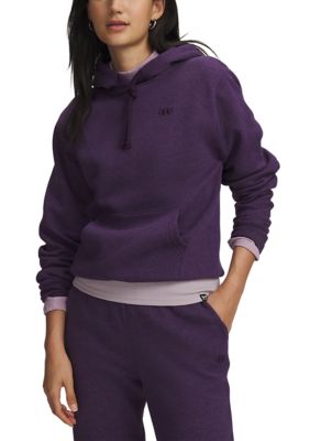 Under Armour Women's Rival Fleece Hoodie, Purple, Medium