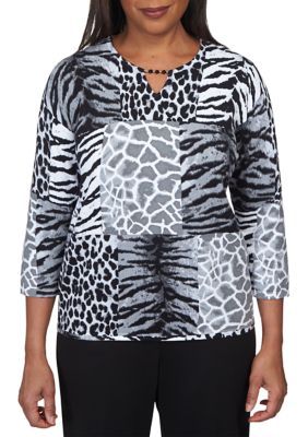 Classic Brushstroke Print Quilted Jacket