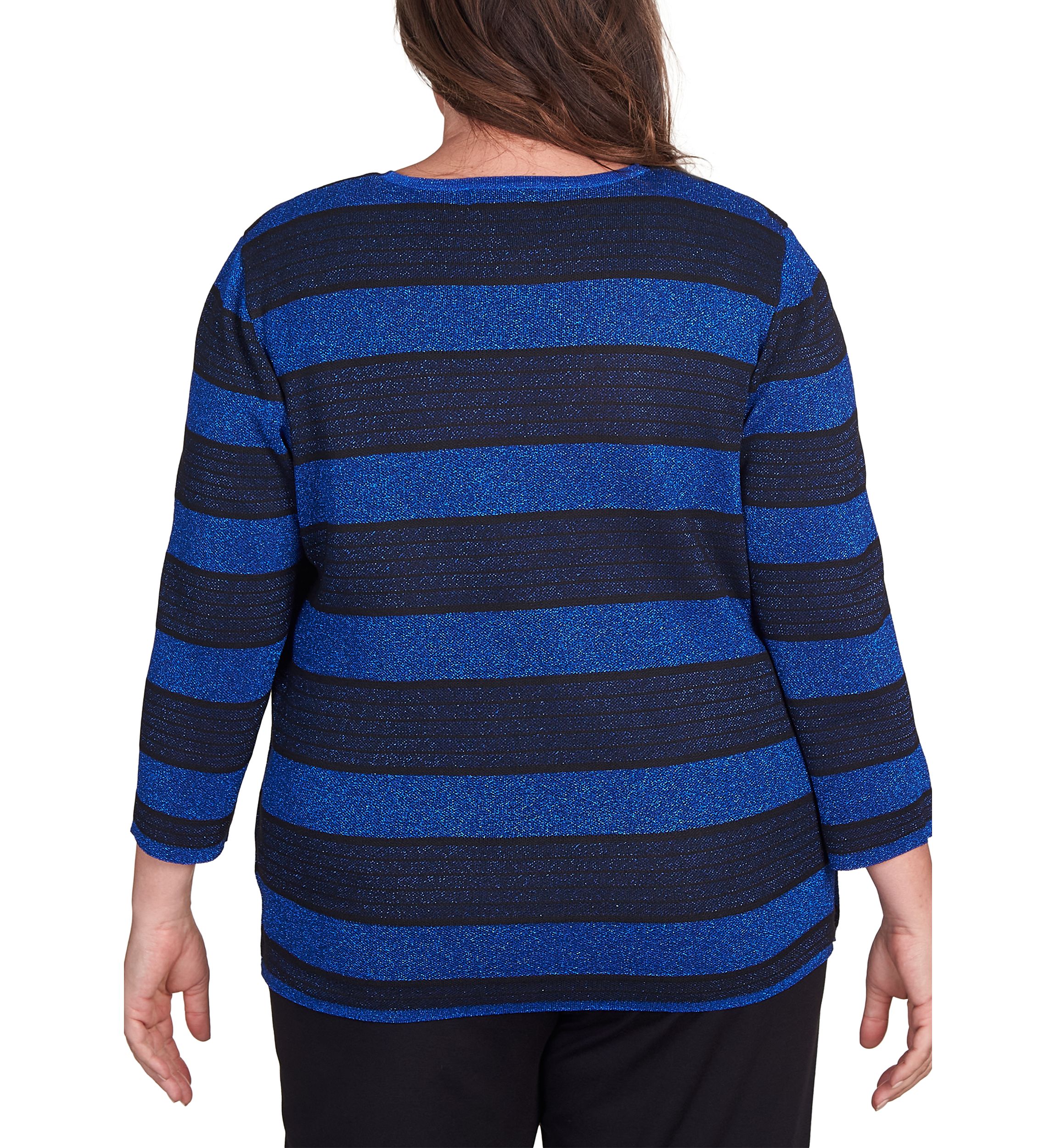 Plus Size Lurex 2fer Top
