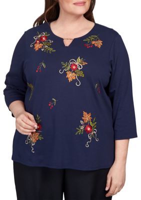 Plus Classics Falling Leaves Top