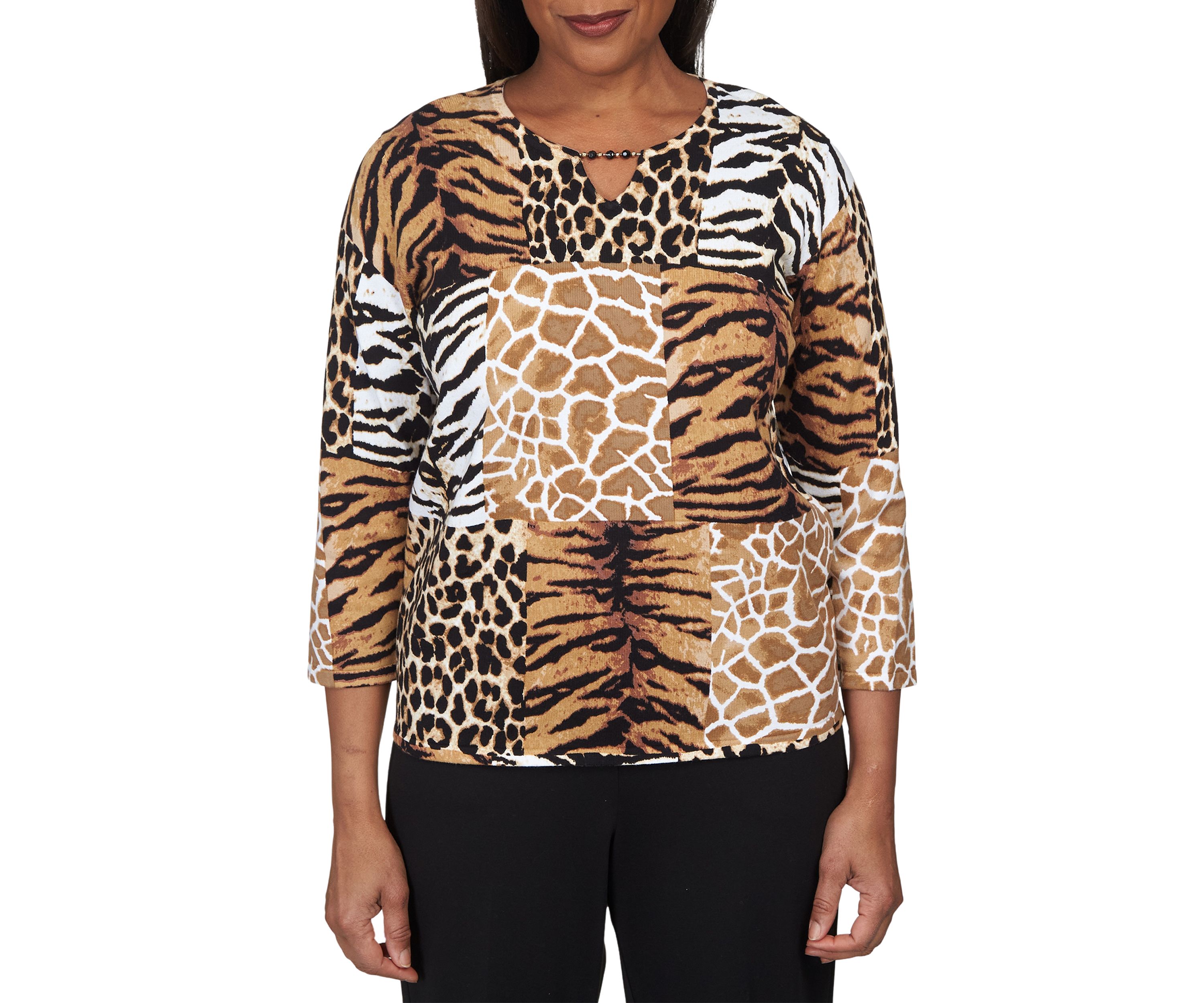 Petite Classics Animal Patch Shirt
