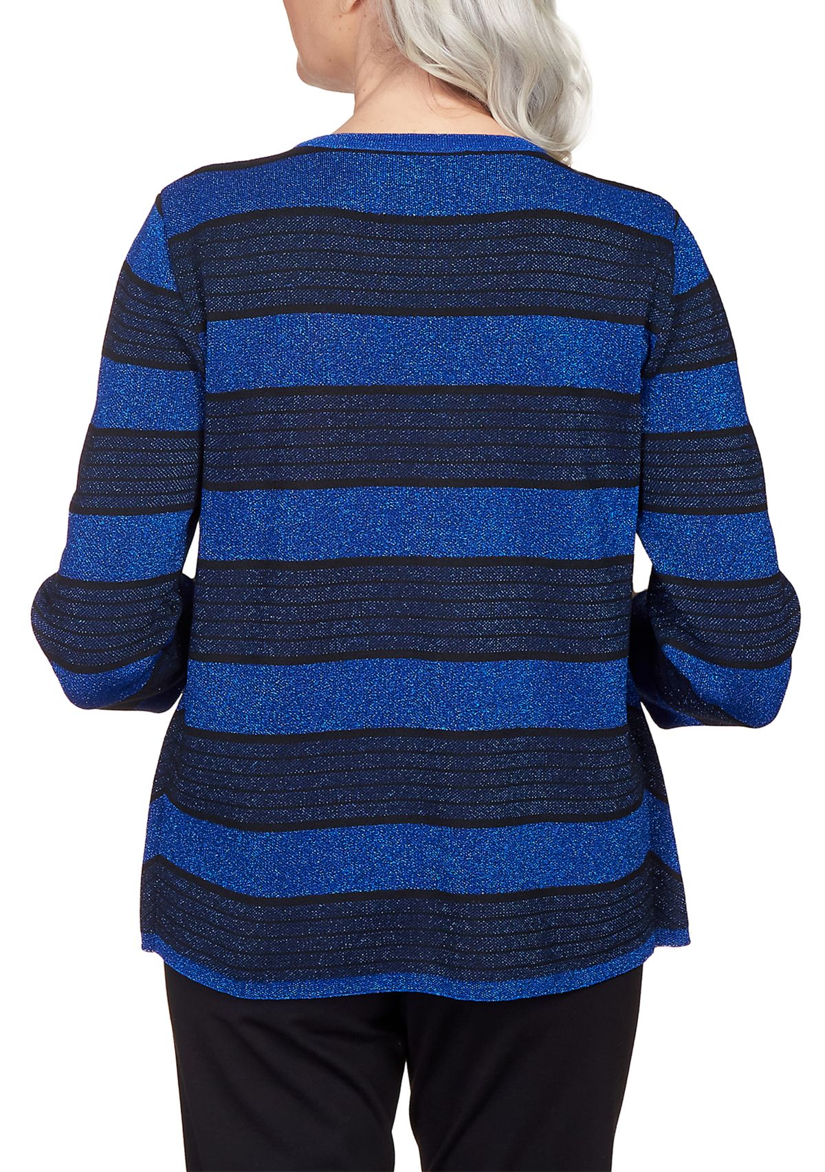 Petite Classics Chevron Stripe Two for One Sweater