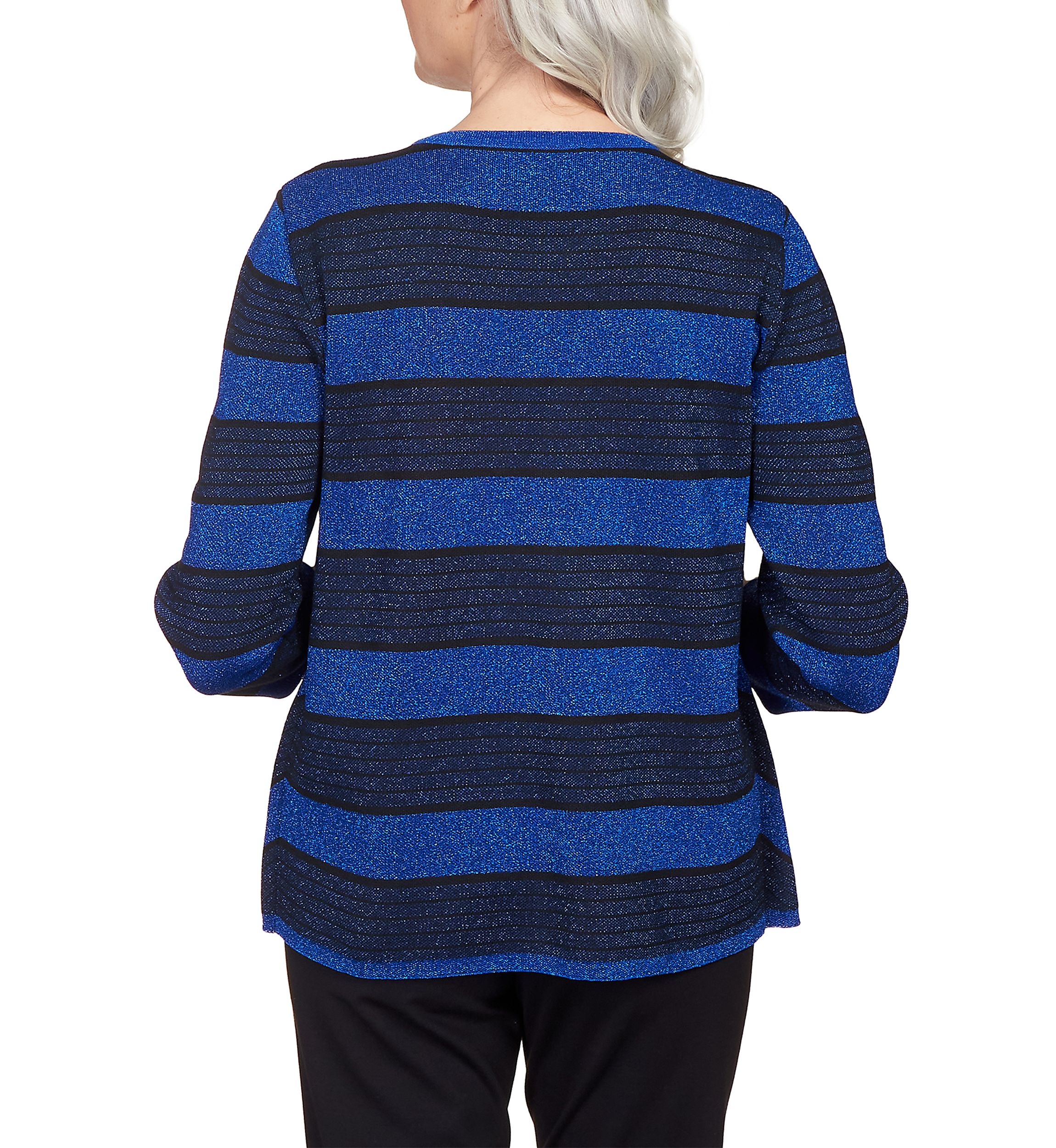 Petite Classics Chevron Stripe Two for One Sweater