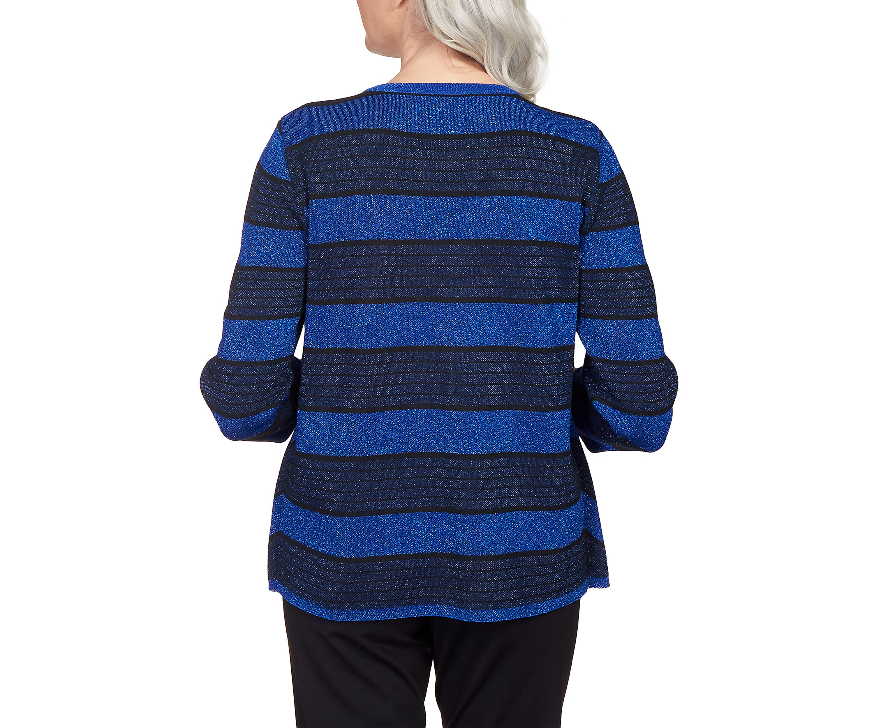 Petite Classics Chevron Stripe Two for One Sweater
