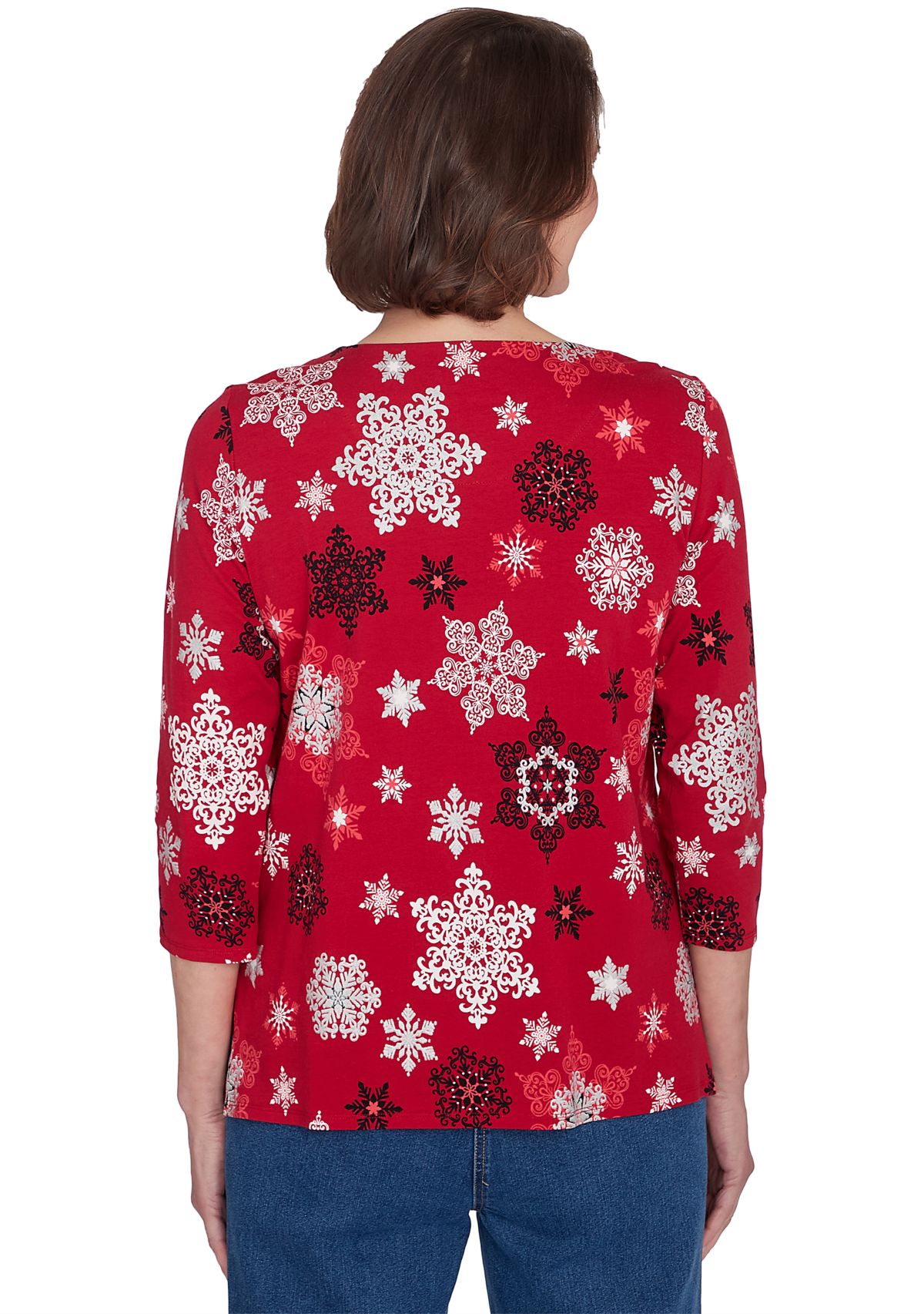 Womens Classics Snowflakes Top