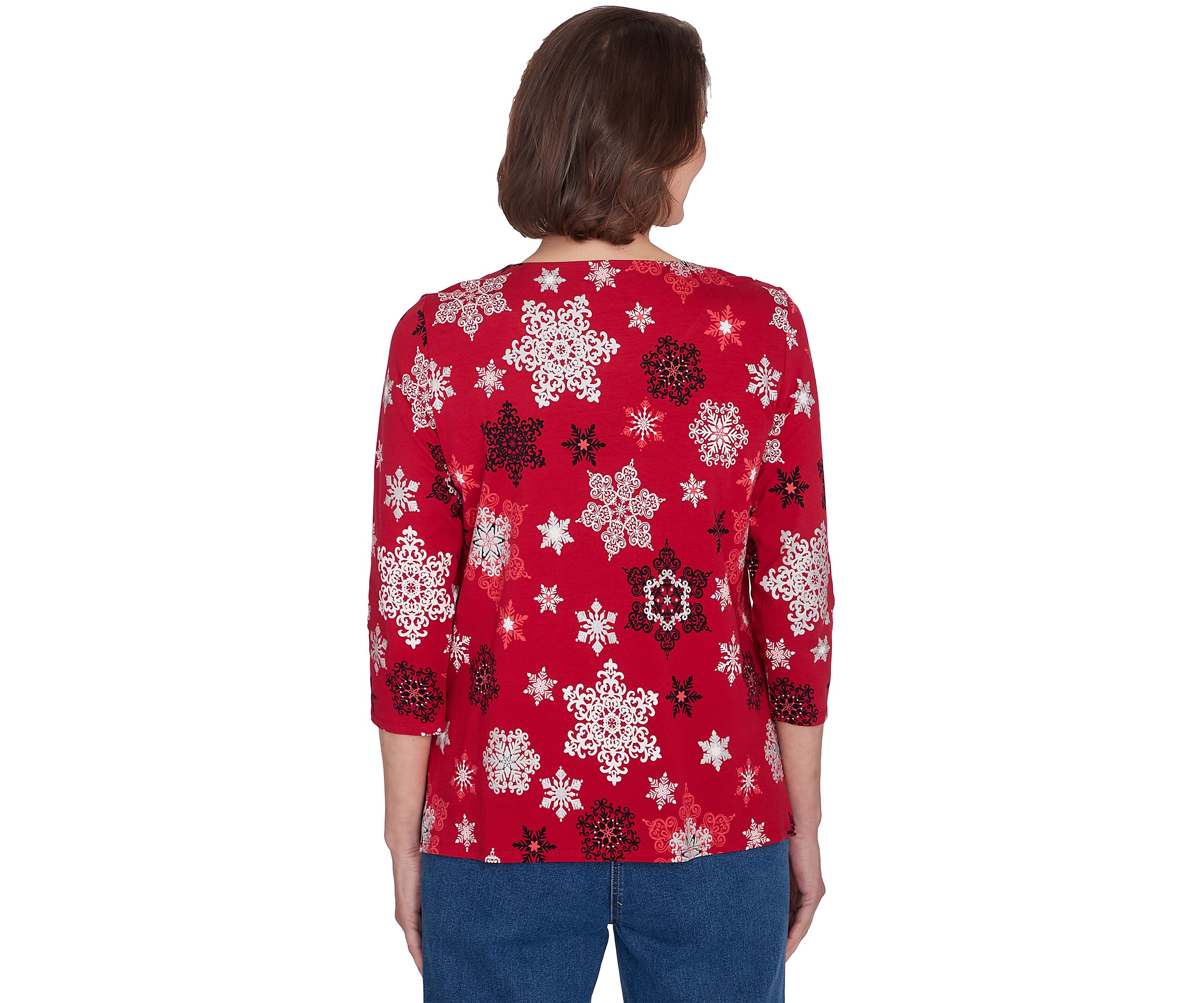 Womens Classics Snowflakes Top