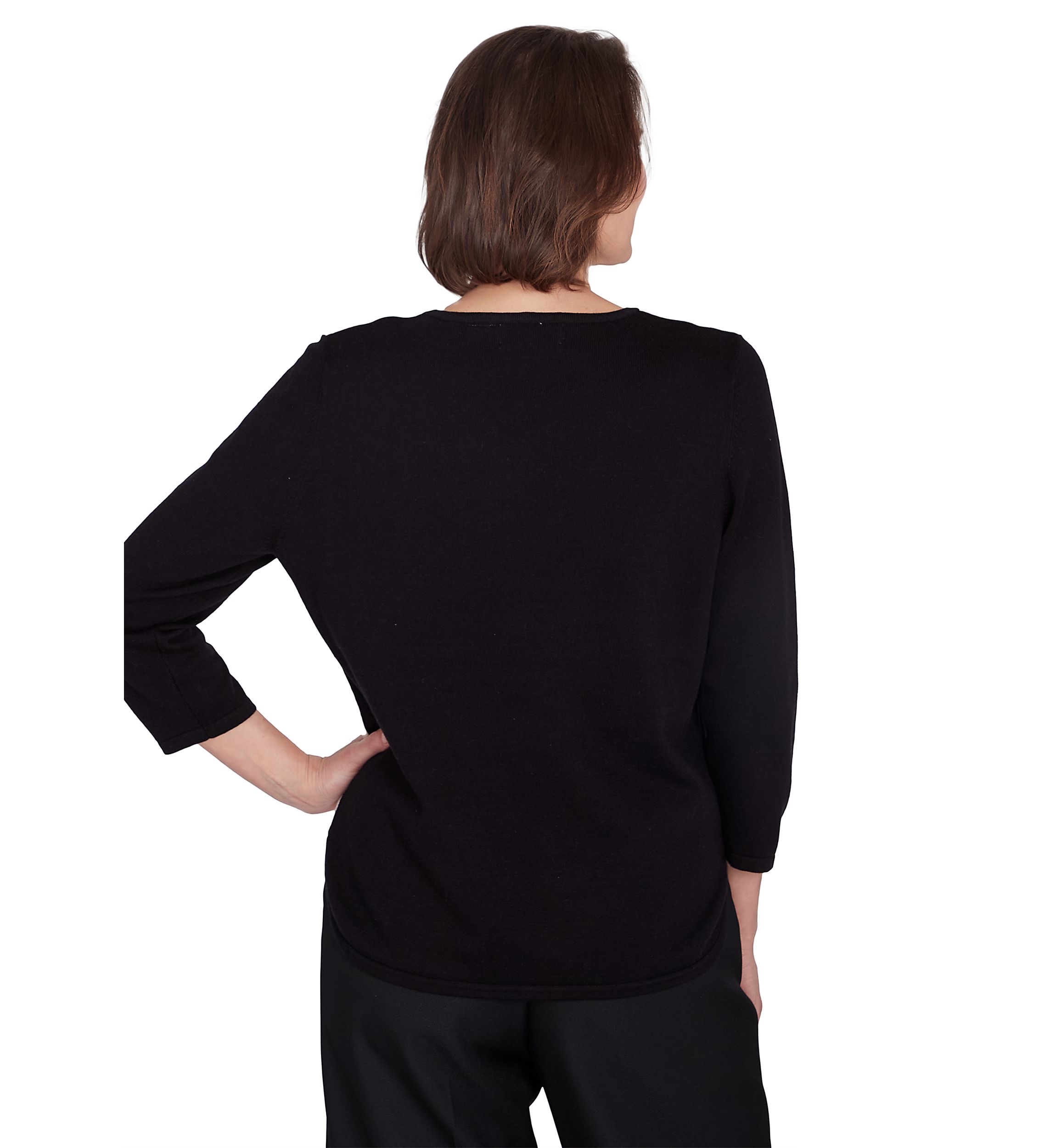 Womens Classics Color Block Sweater