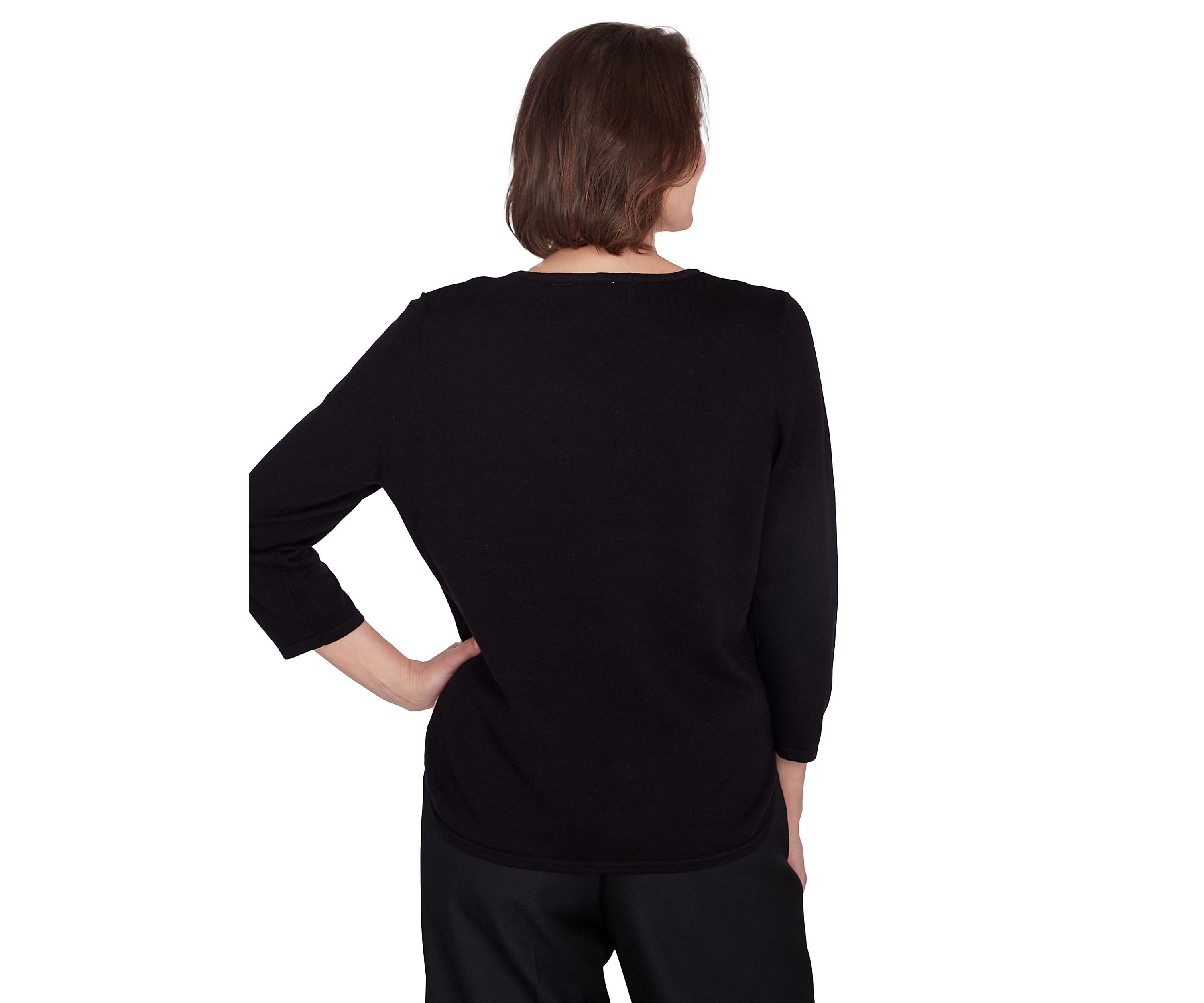 Womens Classics Color Block Sweater