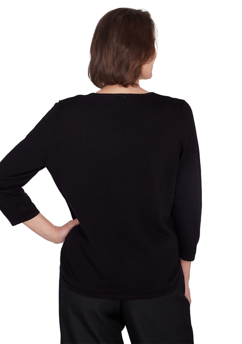 Womens Classics Color Block Sweater
