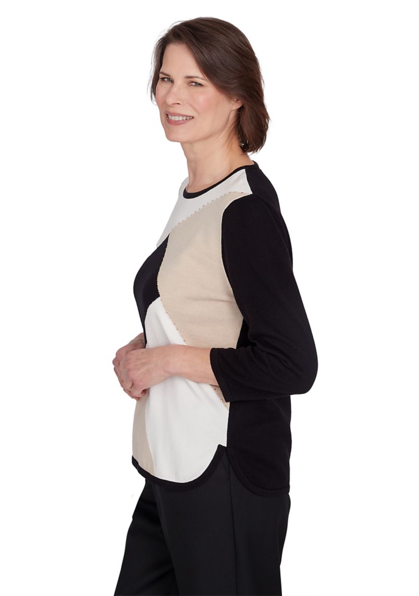 Womens Classics Color Block Sweater