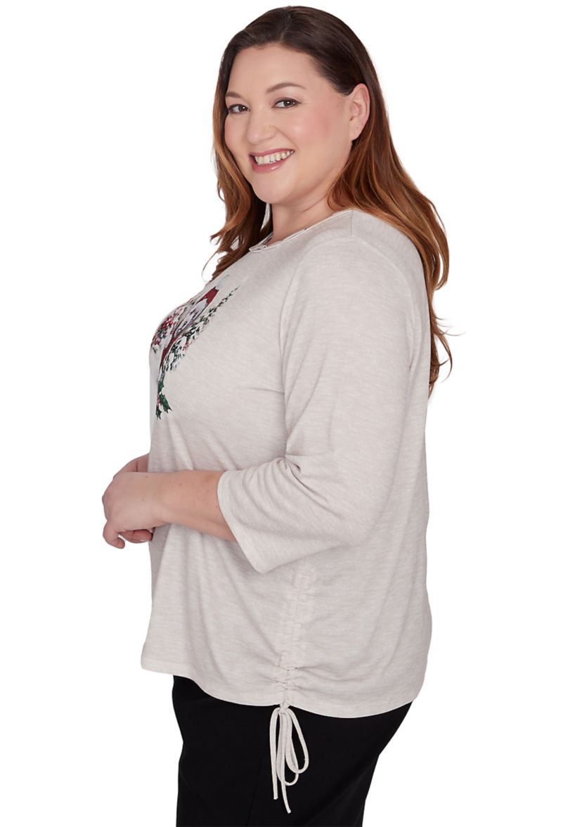 Plus Size Classics Festive Poodle Top