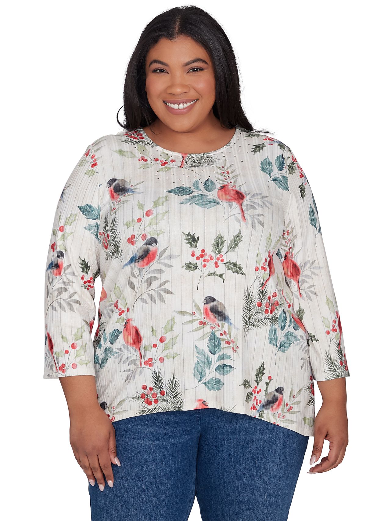 Plus Size Holly Printed Top