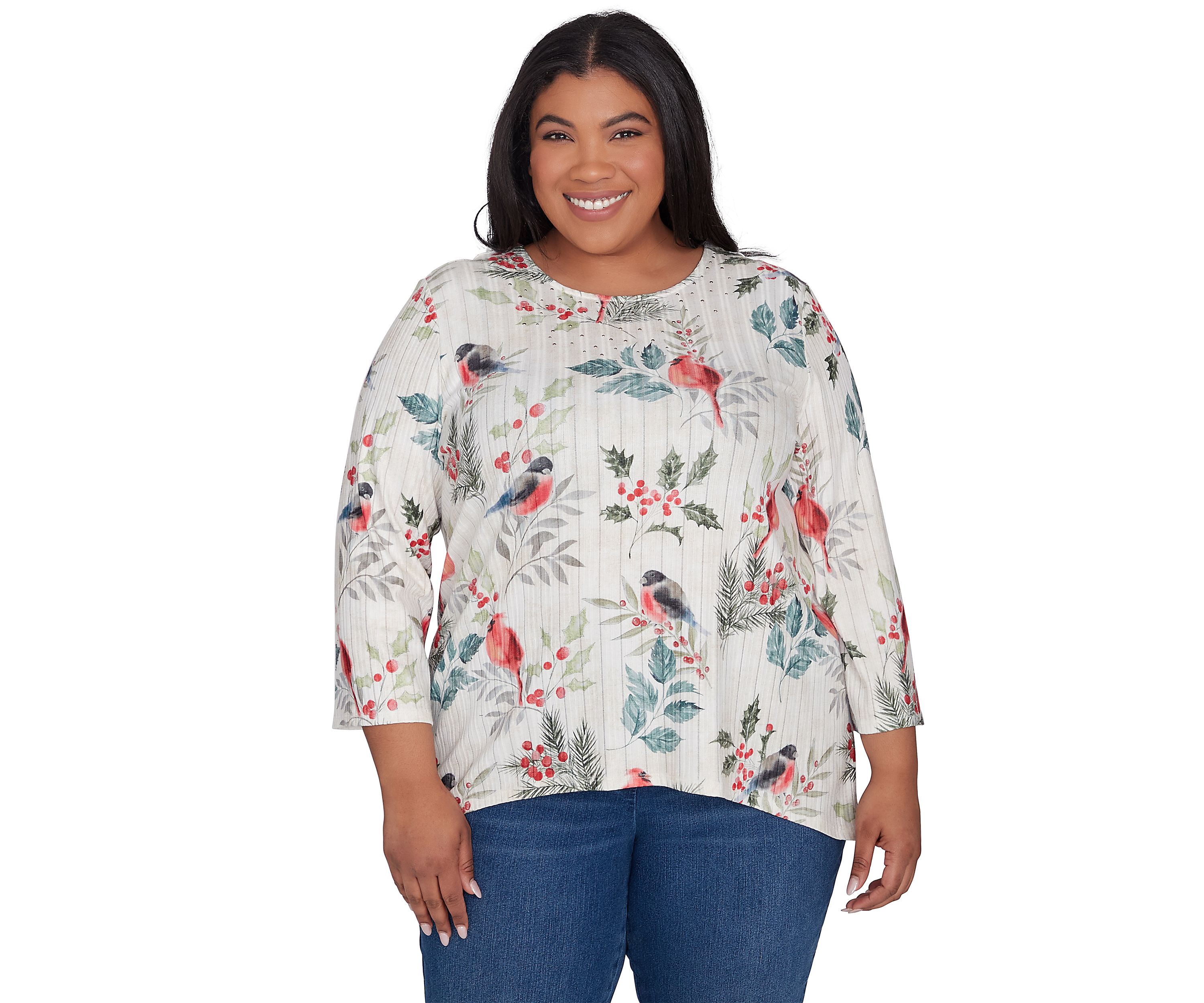 Plus Size Holly Printed Top