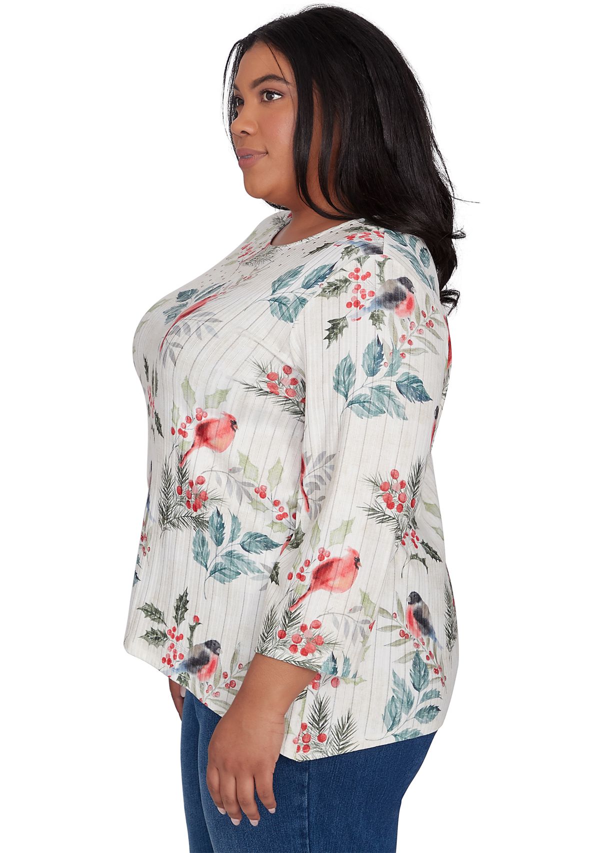 Plus Size Holly Printed Top