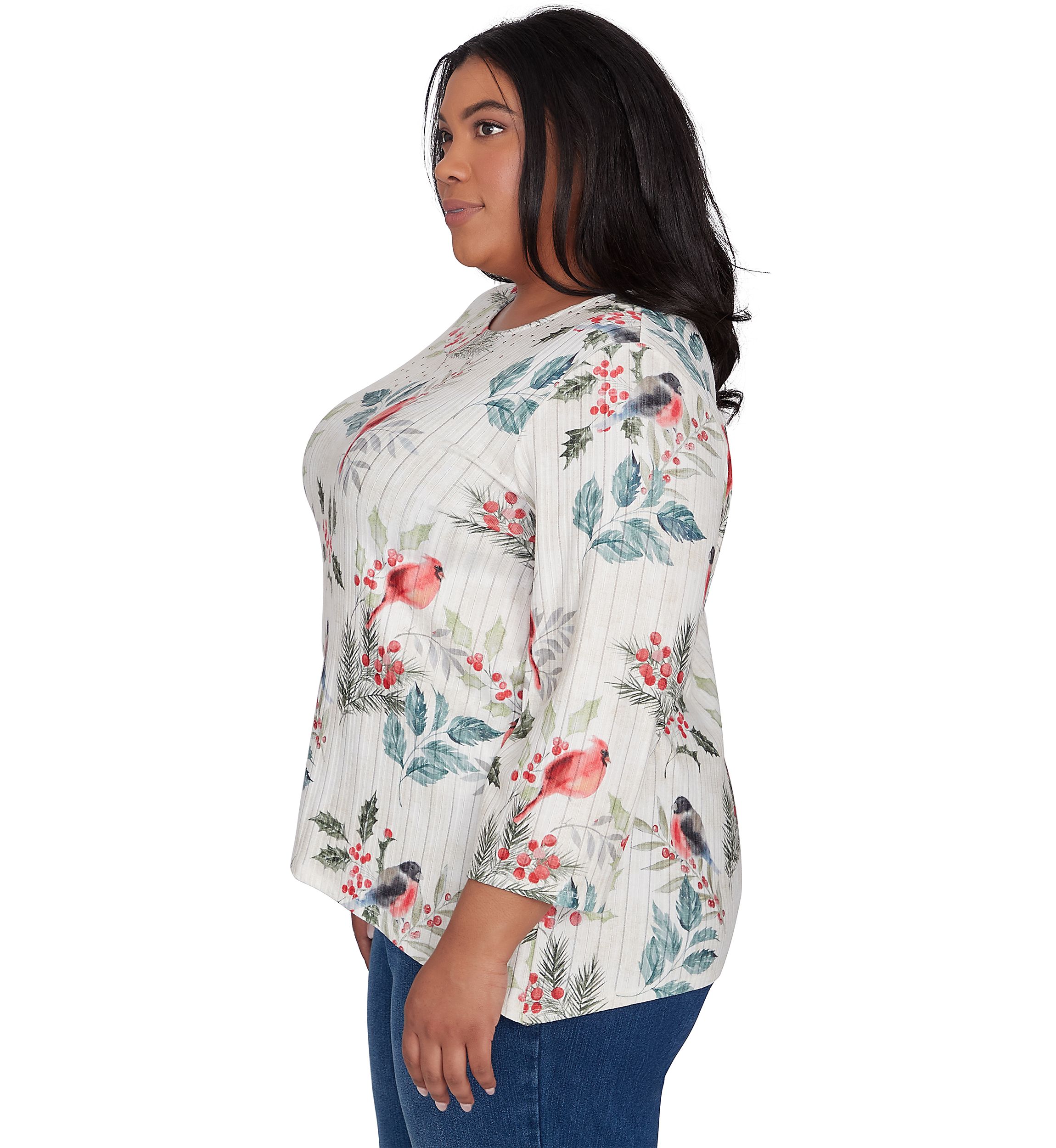 Plus Size Holly Printed Top