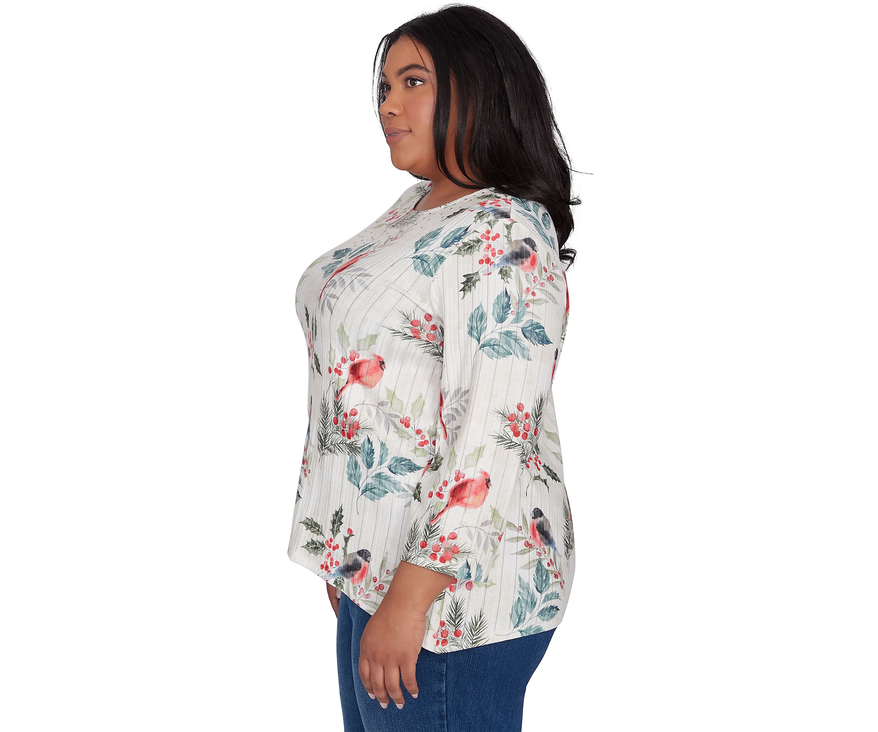 Plus Size Holly Printed Top