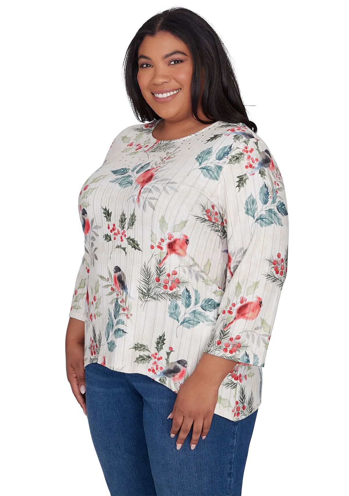 Plus Size Holly Printed Top