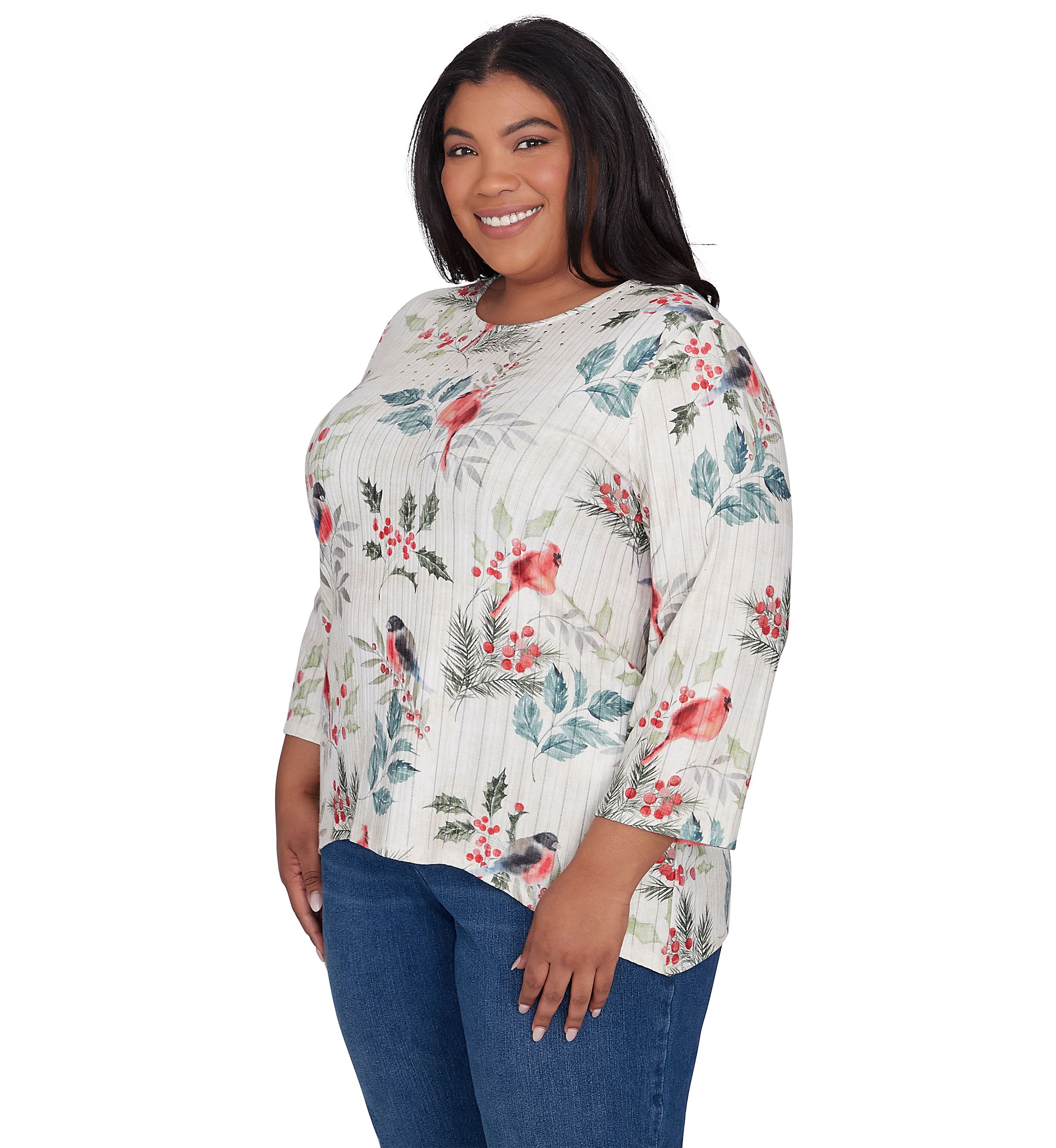 Plus Size Holly Printed Top