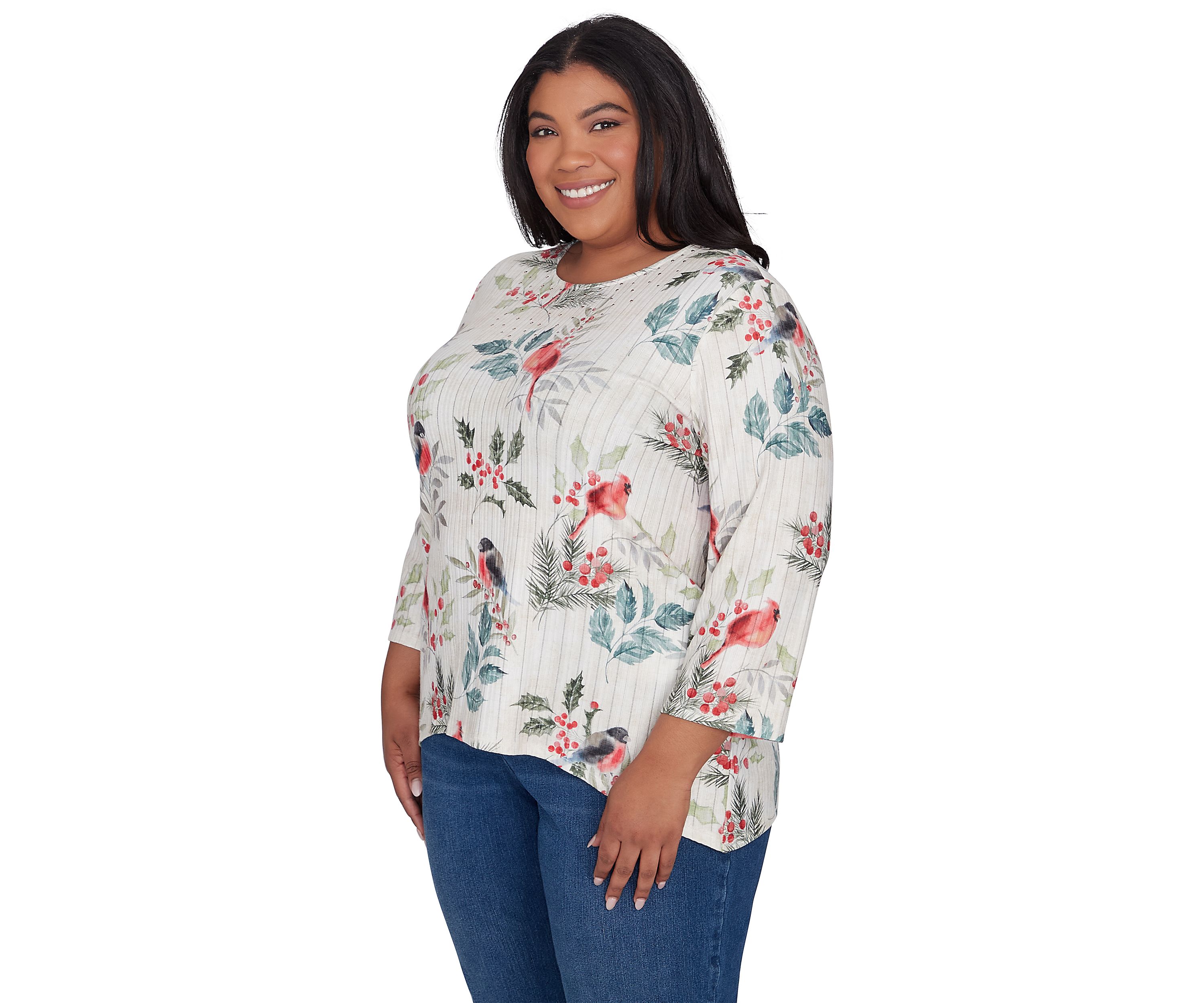 Plus Size Holly Printed Top