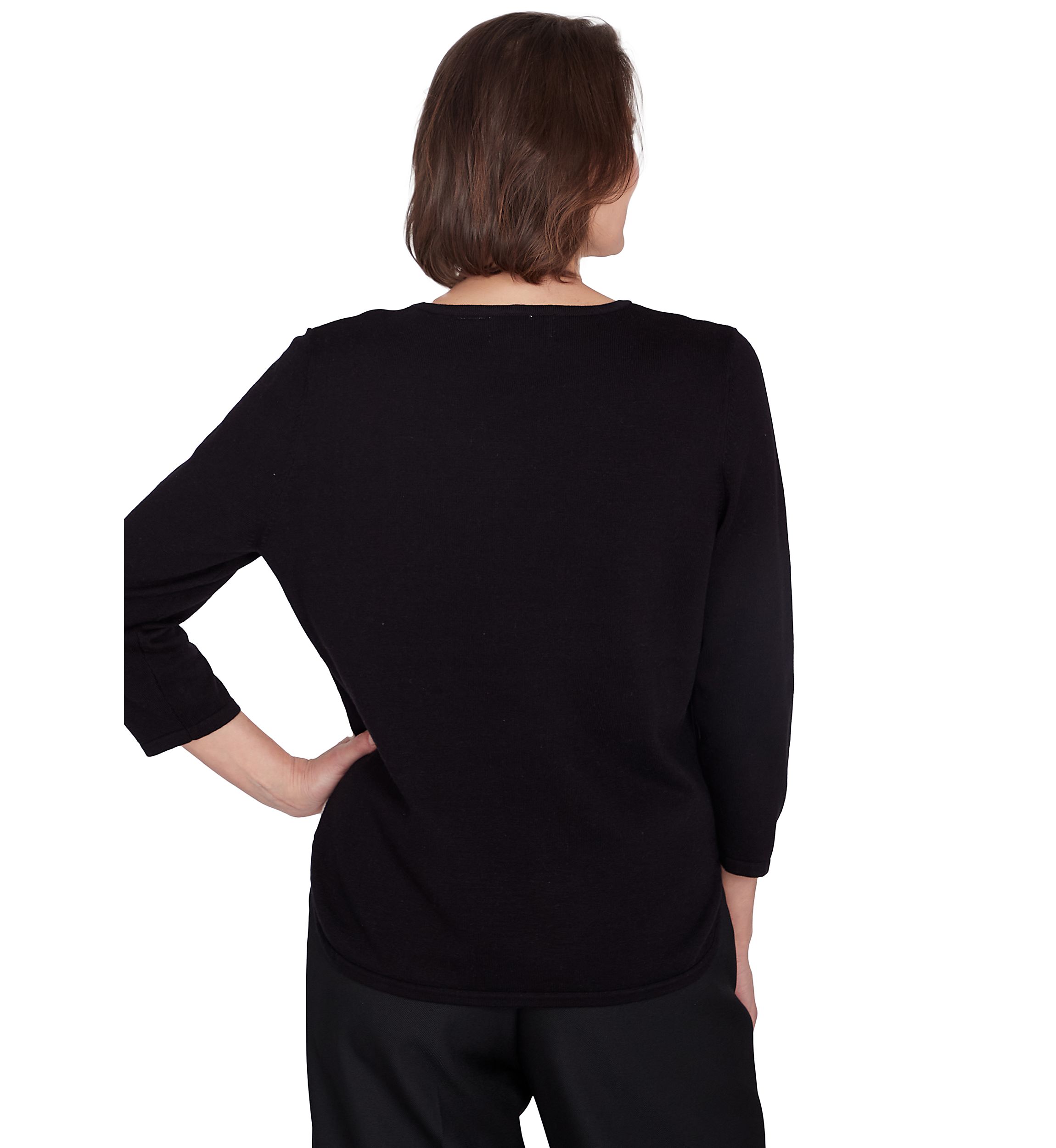 Petite Classics Color Blocked Sweater