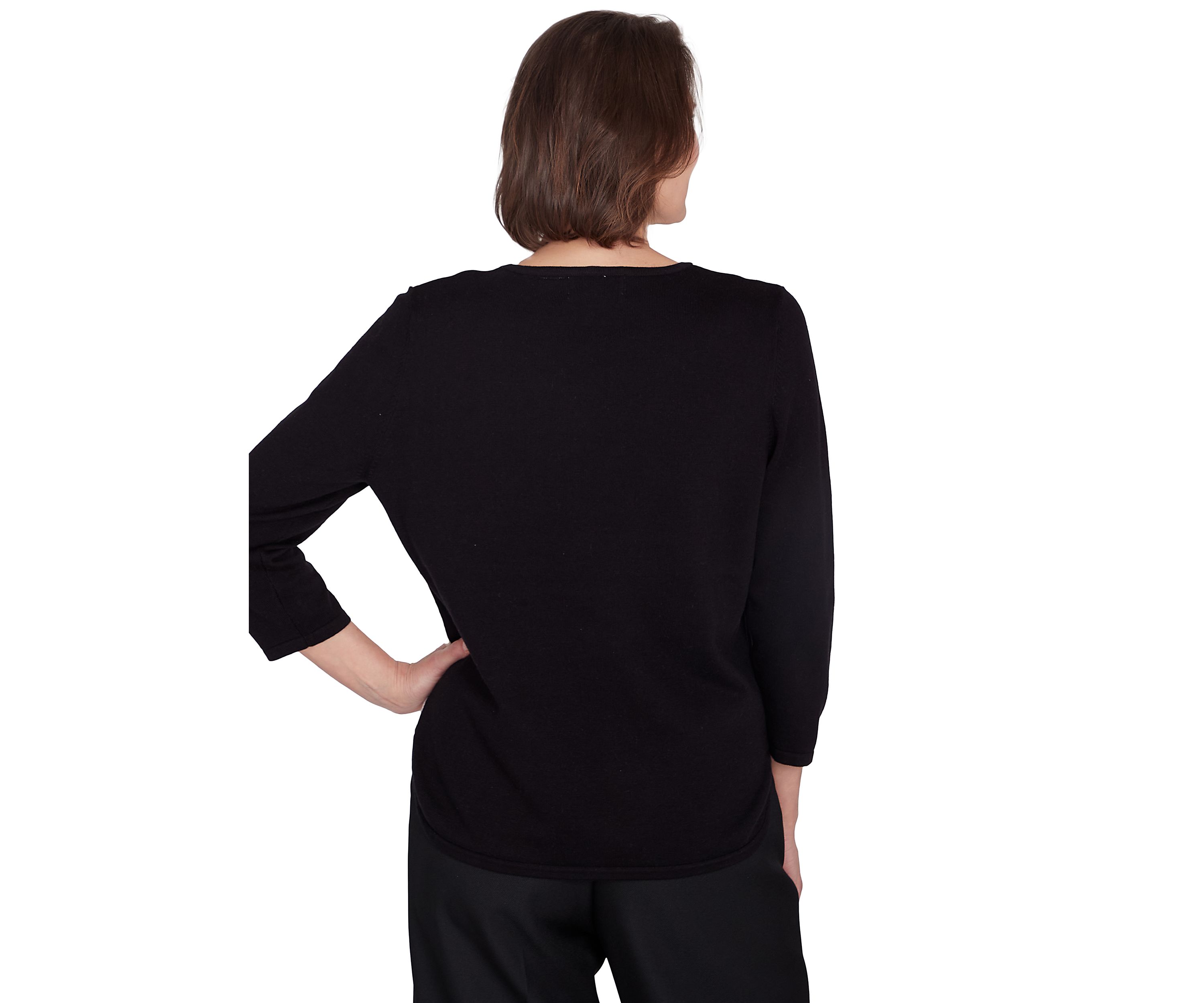 Petite Classics Color Blocked Sweater